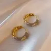 Brincos Marrons Estilo Retro Hong Kong para Mulheres 2025 Novos Tendência Elegantes Modernos e Atmosféricos Brincos de Luxo Acessíveis
