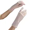 Luvas de Proteção Solar para Mulheres, Anti-UV, Finas e Curtas, Tela Sensível ao Toque, Antiderrapantes, Seda para Ciclismo, Bicicleta Elétrica para Motoristas
