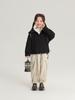 Pudding Pantalones Haru para Niñas 2025 Nuevo Pantalón Cargo Infantil Fresco y Moderno Pantalón Largo Holgado Versátil para Niñas