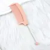 Peine de cuentas DIY creativo, peine de dientes finos curvos para uso doméstico y de salón, herramienta de plástico colorida para peinar el cabello, peine alisador en stock