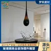 Dispositivo de Paisaje Gota de Agua de Acero Inoxidable Entrada Fibra de Vidrio Arte Público Adorno Jardín Modelado Escultura Decorativa Personalización