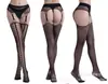 Meias-calça de Suspensório para Plus Size Comércio Exterior Transfronteiriço Sexy Jacquard Vazado Calças Rede de Pescar Europeias e Americanas Sedução Transfronteiriça Meias-calça de Suspensório Sexy