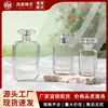 En stock: Botella de perfume transparente de 15 ml, botella vacía, botella de recarga de vidrio de alta gama, botella con atomizador de perfume, juego de botellas de vidrio