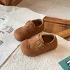 Zapatos Birkenstock de Suela Blanda Estilo Coreano para Niñas Primavera/Otoño 2026 Nuevos Zapatos para Bebé Niña Zapatos de Princesa Elegantes Planos para Niña Pequeña