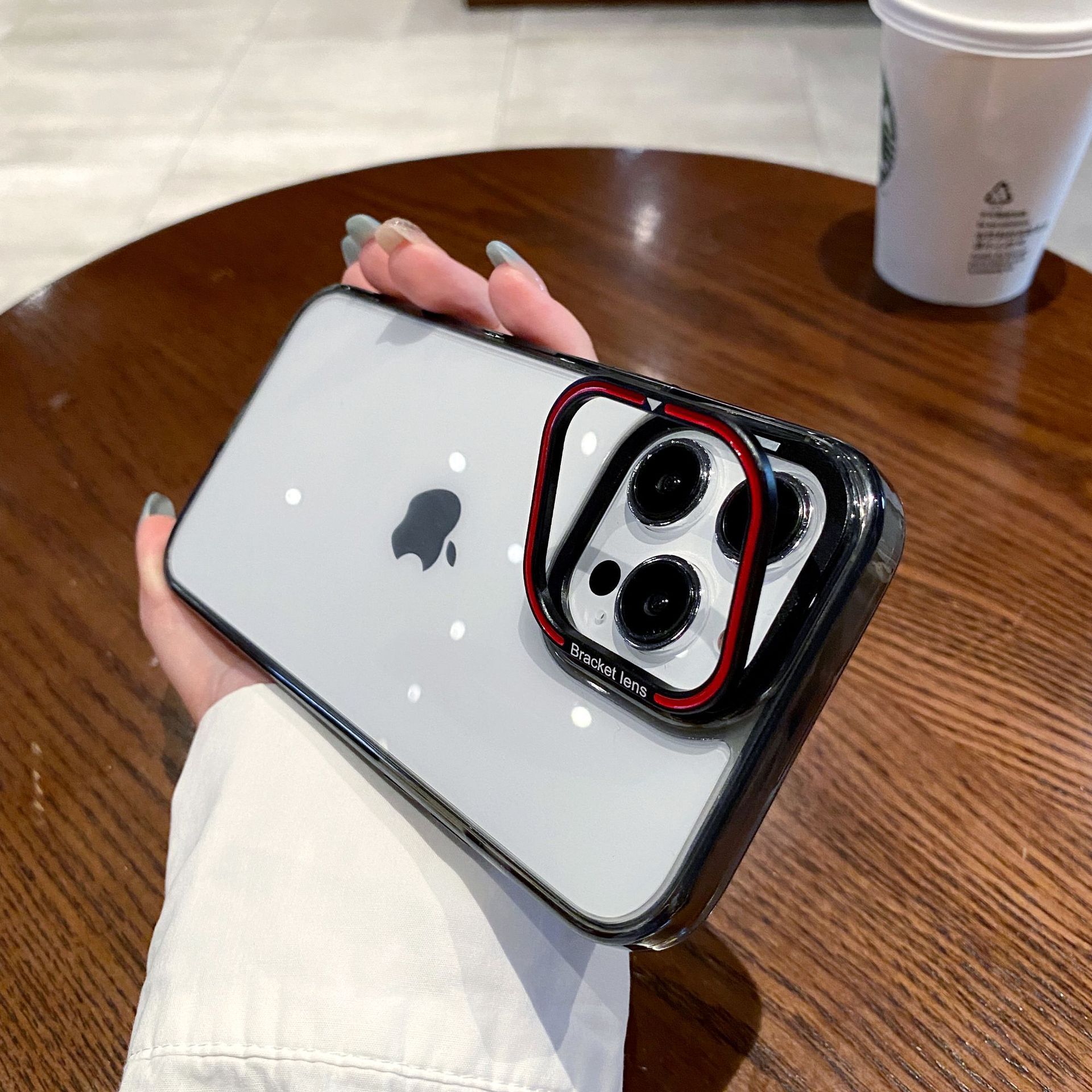 适用苹果15透明磁吸手详情图27