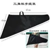 Bolso de Mano Triangular Material Impermeable de Tela Oxford No Tejido Plástico Transparente Gran Cantidad LOGO Imprimible