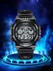 Reloj Electrónico Multifuncional Luminoso Cronógrafo Deportivo Impermeable de Moda de Venta Caliente Transfronteriza Fabricante Transmisión en Vivo de Comercio Exterior Dropshipping