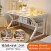 Mesa para estudantes, uso doméstico, design simples para meninas, adequada para apartamentos de aluguel, estudo de quarto, escrivaninha, bancada de trabalho, mesa de escritório branca para computador