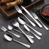 1010 gama completa de talheres de aço inoxidável Ocidental- estilo bife faca e garfo colher de mesa garfo de mesa manteiga faca bolo pá colher pública
