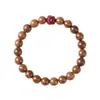 Pulsera de la serie Sándalo con diseño simple y elegante, con cuentas superiores de flor de loto de arena dorada púrpura, adecuada para hombres y mujeres, pulsera de pareja, cuentas budistas y accesorio cultural