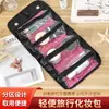 Bolsa de Maquillaje Colgante Desmontable para Personas Perezosas, Bolsa de Almacenamiento Plegable Portátil Cuatro en Uno para Viajes, Crema, Maquillaje y Artículos de Tocador