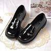 Primavera Zapatos Básicos JK Japoneses Zapatos Pequeños de Cuero para Mujer Cuero Patentado Punta Cuadrada Escuela para Zapatos de Uniforme Zapatos Lo de Cuero Brillante Zapatos Lolita