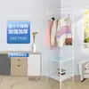 Prateleira de plástico doméstica de vários andares de piso, prateleira de armazenamento de varanda, prateleira de exposição, prateleira de armazenamento de itens diversos para dormitórios de casas alugadas