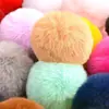 Venta al por mayor de fábrica bola de pelo de conejo Rex imitación bola de pelo artificial zorro imitación accesorios para ropa, zapatos y sombreros accesorios DIY pelo