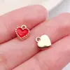 50 Colgantes de Varita de Deseos de Rosa Roja/Rosa para San Valentín Accesorios Creativos para Joyería DIY