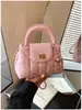 Bolsa Pequena Corrente Losango Casual Estilo Coreano para Mulheres 2026 Nova Moda Nicho Ombro Transversal Estilosa Bolsa Saco