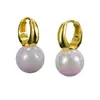 Dz Pendientes de perlas estilo francés suaves para mujer, modernos y sencillos, pendientes elegantes, lujo ligero, versátiles, sensación de alta gama, se pueden vender al por mayor