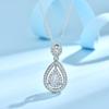 Explosões ao vivo 2 quilates imitação moissanite colar moda feminina clavícula cadeia oito corações oito flechas zircão pingente de jóias