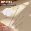 Agujas para ensartar cuentas, agujas de ojo grande, envasadas en tubo 25/pieza, accesorios para ensartar collares y pulseras, materiales para joyería DIY