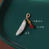 Accesorios para Pulsera Colgante de Jade DIY Cerradura de Semilla de Loto Accesorios Colgante de Frijol de Jade de Raíz de Loto