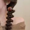 Goma para el pelo de cordón de teléfono de fresa y coco para niña, Elegante, Sin marca, No aprieta, Alta elasticidad, Duradera, para mujeres