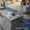 Gabinete de Fregadero Comercial de Acero Inoxidable Individual y Doble Tipo Gabinete Samsung Almacenamiento de Cocina para el Hogar Piscina de Desinfección Hospitalaria Integrada Piscina de Remojo