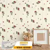 Pegatinas de Pared Florales Románticas Estilo Francés Transfronterizas, Papel Tapiz Autoadhesivo Impermeable y a Prueba de Moho para Renovación de Paredes y Muebles del Hogar y Dormitorio