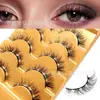 Tk Pestañas Postizas Europeas y Americanas Más Vendidas Transfronterizas, Pestañas Postizas Espesas y Rizadas Naturalmente, Pestañas de Fibra Artificial