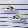 Acrílico Transparente Semicírculo Ranura Accesorios de Exhibición para Tienda de Zapatos Práctico Soporte de Plástico para Zapatos Exhibición para Centro Comercial Estante para Zapatos