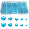 Conjunto de contas de cristal de vidro facetado com 10 compartimentos 3/4/6/8/10mm sortimento misto por classificação de cor Acessórios de joias DIY