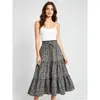 Nueva Falda Floral 2026 para Mujer, Falda de Cintura Alta Corte A, Falda de Paraguas Estampada Estilo Bohemio, Falda Retro Europea y Americana