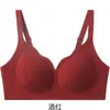 Sutiã Push-Up Pequeno com Puxador Escovado para Mulheres, Suporte Sem Costura, Push-Up, Anti-Queda, Sutiã Elegante Sem Aro para Mulheres