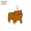 Chaveiro Pingente Pet Mais Vendido Shar-Pei Liga de Zinco Esmalte Joia Shih Tzu Colar Pingente Placa de Identificação para Cachorro