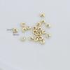 Oro real 18K14K oro color cobre reteniendo largo abalorio de apertura grande hebilla posicionamiento abalorio pulsera collar accesorios