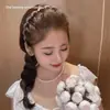Diadema de Tela Ondulada para Mujer, Herramienta para Recoger el Cabello, Diadema de Corona Alta con Dientes, Antideslizante, Pinza para el Cabello para Lavarse la Cara, Accesorio para el Cabello