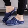 Chinelos de Verão Fechados para Homens 2026, Sandálias para Uso Externo Atacado, Sapatos de Praia Respiráveis Antiderrapantes com Solado Grosso, Design Fechado Adequado para Uso Externo