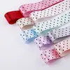 Cinta de Poliéster de Lunares de una Cara Lazo Hecho a Mano para DIY Accesorios para el Cabello Tocado Cinta para Envoltura de Regalos y Flores