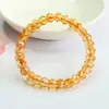 Pulsera con Cuentas de Ábaco de Citrino Natural Facetadas Pulsera de Piedra Preciosa Amarillo Intenso Venta al por Mayor S6033105