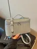 Bolsa quadrada pequena de tecido com padrão simples estilo coreano para mulheres, novo modelo 2026, bolsa de ombro versátil para o dia a dia, bolsa transversal de nicho