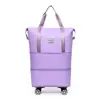 Bolsa de Viaje con Ruedas, Bolso de Mano de Capacidad Extra Grande, Bolsa de Equipaje para Estudiantes, Bolsa de Cabina Universal con Ruedas de Liberación Rápida Extensible