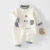 Body con Solapa A-Class Ropa Térmica de Tres Capas Bebé Otoño/Invierno Mameluco de Manga Larga Bebé Hogar Cálido Gateador