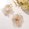 Grampos de Cabelo Versáteis Florzinhas de Renda com Contas de Cristal High-End Original para DIY Feito à Mão Acessórios de Vestuário para Cabeça Feminina