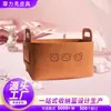 Cesta de Almacenamiento de Fieltro Personalizada Cesta de Almacenamiento de Fieltro Gruesa Plegable Hecha a Medida Caja de Almacenamiento Multifuncional Caja de Almacenamiento de Cuero
