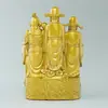 Adornos de Latón de los Cinco Dioses de la Riqueza, Artesanías, Figuras, Estatuas de Bronce, Decoraciones para Adoración, Regalos de Inauguración, Exhibición de Recepción