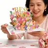 Tarjeta Pop-Up 3D para el Día de la Madre Escultura de Papel Tarjeta de Agradecimiento Regalo Estudiantil para Mamá Tarjeta de Bendición Regalo Creativo Venta al por Mayor Transfronteriza