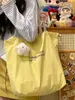 Colgante para Mochila Escolar de Estudiante Atractivo, Bolso de Mano Lindo Estilo Ins de Lona de Nylon, Bolso Tote, Bolso de Hombro
