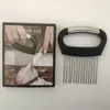 Acero Inoxidable 304 Ablandador de Carne Rebanador de Limón Aflojador de Bistec Aguja Ablandadora de Carne Tenedor para Cebolla Cortador de Verduras Soporte Protector de Mano