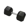 Mancuernas hexagonales de plástico para hombre, equipo de fitness para gimnasio en casa, de hierro fundido sólido, fijas, comerciales, venta al por mayor