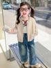 Chaqueta con Lazos para Niñas Transfronteriza Otoño 2026 Nueva Chaqueta de Béisbol Estilo Coreano Ropa Infantil Tendencia al por Mayor