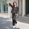 Conjunto de outono de manga comprida para mãe 2026 moda primavera e outono conjunto casual diário de alta qualidade para mulheres de meia-idade